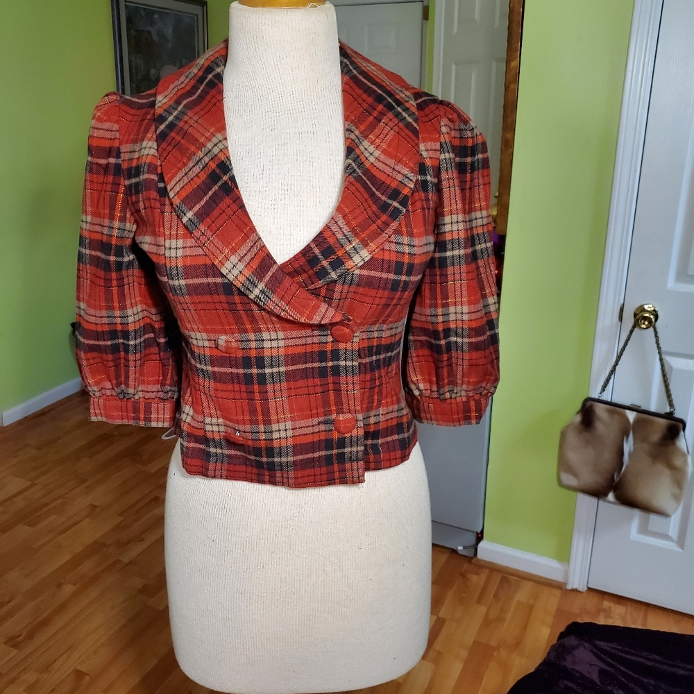 Funky Hipster Baby Phat Plaid Jacket
